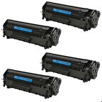 Hp 1010 1018 1020 Q2612A Muadil Toner 4'lü Paket