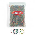 Renkli Küçük Paket Toka Lastiği 4 Renk 40mm 1000 Adet 