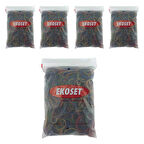 Renkli Para Lastiği Karışık 4 Renk 70mm 5000 Adet