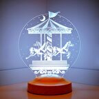 Sevgilambası 3D Atlı Karınca 3 Boyutlu Led Lamba