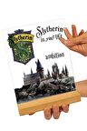 Sevgilambası Harry Potter Hediyesi Hogwarts Slytherin Binası Hediye Paketli Şeffaf Çerçeve