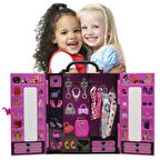 Sonsuz Hareket Bebekli Gardrop-Çantalı Giysi Dolabı- Barbie Gardrop