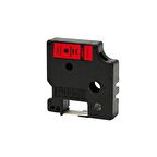 Foogy Dymo D1 Etiket Plastik Thermal Kırmızı-Siyah