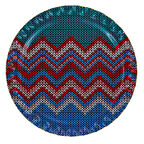 Glore Örgü Altın Yaldızlı Cam Tepsi 31 cm 27092