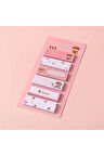 Cute Girl Kırmızı Tonları Temalı 6 Tasarım Index Sticker • Sticky Note (GGK-PD071)