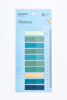 Okyanus 10 Renkli Cetvelli Şeffaf Pet Index • Index Sticker • Post-it • Sticky Note (GGK-P006)