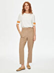 Kendinden Dokulu Comfort Fit Şönil Pantolon 69490