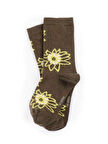 Çiçek Jakarlı Soket Çorap 69908