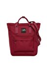 Bordo  Fermuarlı Kolon Askılı Sırt Çantası M000005467