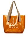 Vizon  Beach Bag Baskılı Şeffaf Plaj Çantası M000007257