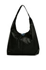 Siyah  Yumuşak Dokulu Oval Maxi Boy Omuz Çantası M000008651
