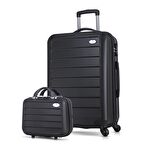 My Valice Ruby Abs 2'li Valiz Seti (Makyaj + Orta Boy) Siyah