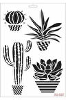 Kaktüs Cadence A4 Stencil AS597