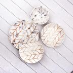 Ar Yıldız Tulu 24 Parça 6 Kişilik Yemek Takımı