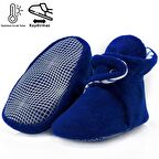 Kaydırmaz Taban, Polar Bebek Pandufu, İlkadım Ev Patiği, Terletmeyen Organik Pamuk Astarlı, Lacivert