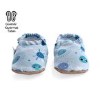 Gökyüzü Organik Pamuk Ev Kreş Ayakkabısı Patik