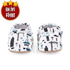 Şehir Hayatı Organik Pamuk Ev Kreş Ayakkabısı Patik