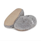 Yumuşak Tüylü ,Organik Bebek Patik, Kaydırmaz Taban Kreş Ayakkabısı, Taba