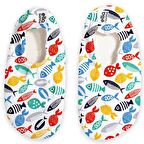 Kaydırmaz Taban, Unisex Bebek, Çocuk Deniz Ayakkabısı, Havuz Patiği, Renkli Balıklar