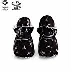 Organik Pamuk Bebek Patiği, Kaydırmaz Taban, Pamuklu Yenidoğan Pandufu Ev Kreş Ayakkabısı, Astronot