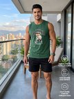 Rov Erkek Baskılı Pamuk Şort Pijama Takımı Kolsuz Yeşil