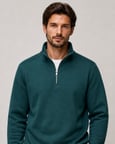 Runi Basic Regular Fit Pamuklu Kışlık Sweatshirt Nefti