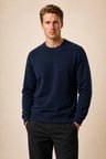 lines regular fit kışlık sweatshirt lacivert