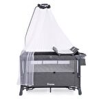 Yoyko Exclusive Comfort 8 in 1 Anne Yanı Park Yatak Oyun Parkı 70x110 - Gri