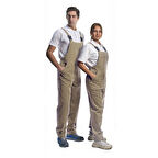 Şensel, Bahçıvan Tulum, Bej -8E411- Üniforma, Askılı Tulum