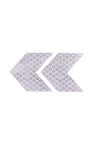 Ok Şerit Reflektörlü Yansıtıcı Sticker Etiket Beyaz