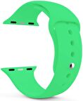 Apple Watch ile Uyumlu Series 3 42mm Silikon Kordon Yeşil