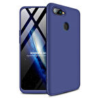 Microsonic Oppo AX7 Kılıf Double Dip 360 Protective Lacivert