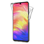 Microsonic Xiaomi Redmi Note 7 Pro Kılıf 6 tarafı tam full koruma 360 Clear Soft Şeffaf