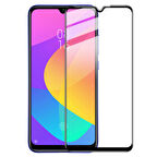 Microsonic Xiaomi Mi A3 Tam Kaplayan Temperli Cam Ekran Koruyucu Siyah