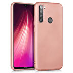 Microsonic Matte Silicone Xiaomi Redmi Note 8T Kılıf Rose Gold