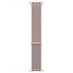 Microsonic Apple Watch Series 3 38mm Hasırlı Kordon Woven Sport Loop Pink Sand