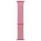 Microsonic Apple Watch Series 5 40mm Hasırlı Kordon Woven Sport Loop Hot Pink