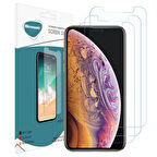 Microsonic Apple Uyumlu iPhone XS Ekran Koruyucu Nano Cam (3'lü Paket)