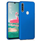 Microsonic Matte Silicone Oppo A31 Kılıf Mavi