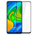 Microsonic Xiaomi Redmi Note 9 Tam Kaplayan Temperli Cam Ekran Koruyucu Siyah