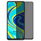 Microsonic Xiaomi Redmi Note 9 Pro Max Privacy 5D Gizlilik Filtreli Cam Ekran Koruyucu Siyah