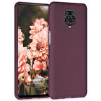 Microsonic Matte Silicone Xiaomi Redmi Note 9 Pro Max Kılıf Mor
