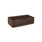​Woodsaka Gobi Kartvizit Organizer - Ceviz - 32cm x 10.4cm x 6cm