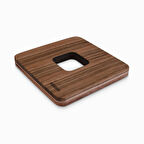 Woodsaka ​Demlik Altlığı - Nihale - Ceviz Ve Gürgen - 13cm x 13cm x 1.6cm