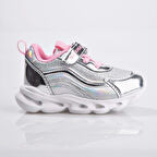 Buckhead Glossy Shiny Çocuk Spor Ayakkabı 4430 Silver