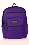 Kaukko Full Pocket Okul Sırt Çantası Koyu Mor K1605