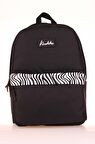 Kaukko Basic Colors Okul Sırt Çantası Siyah Zebra K1626