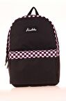 Kaukko Basic Colors Okul Sırt Çantası Pembe Check K1631