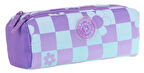 Kaukko İki Bölmeli Kız Çocuk Okul Kalem Çantası - Mor Turkuaz - K2696