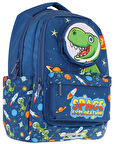 Kaukko Toys Erkek Çocuk 3D Dinazor Şekilli İlkokul ve Günlük Sırt Çantası - Lacivert - L5252